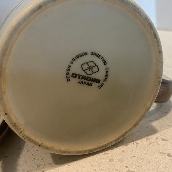 Vintage 1970 Set 6 Cups Otagiri Japan Design Gibson Greeting Cards - Picture 11 of 11